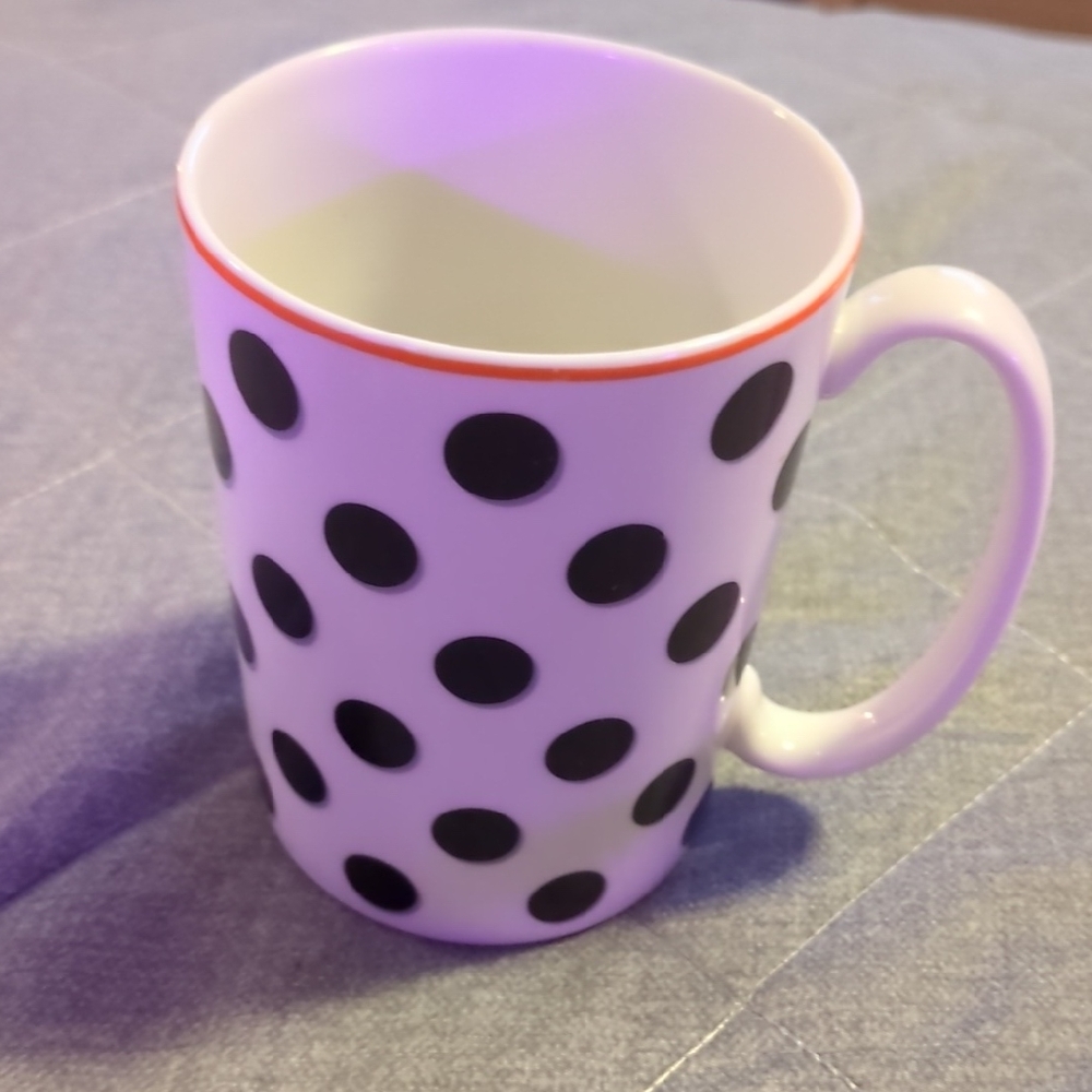 kate spade Black and White Polka Dot Mug